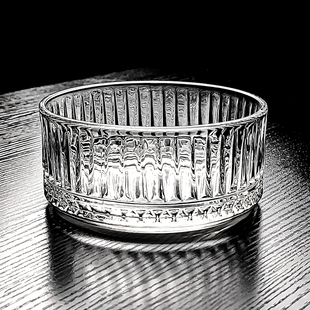 水晶玻璃碗水果盘糖果罐果盘无盖果斗收纳盒轻奢高档高端精致家用