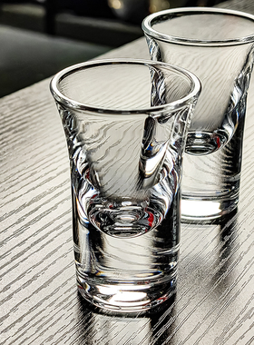 五钱水晶玻璃白酒杯小酒杯25ml酒具半两子弹酒盅一口5钱高端精致