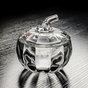 水晶玻璃甜品杯南瓜盅糖水碗粥碗美容院带盖小碗器皿拉丝酸奶容器