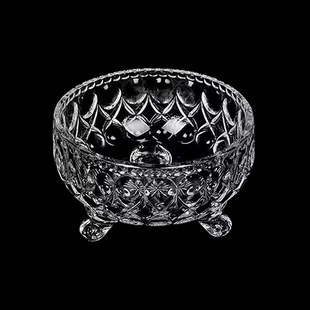 水晶玻璃碗精致小果盘高颜值容器甜品水果盘透明器皿碟小碗糖果碗