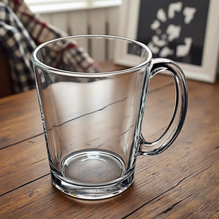 2025新款 水晶玻璃杯带把茶杯酒杯加厚咖啡白酒透明轻奢高端高级感