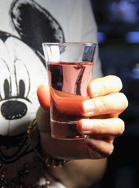 玻璃白酒杯烈酒一两小酒杯1两个人专用子弹杯子60ml厚底轻奢酒盅