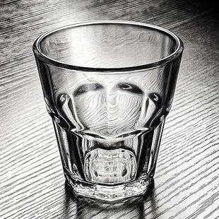 hongli钢化玻璃杯八角二两白酒啤酒杯子轻奢高档酒杯水杯茶杯精致