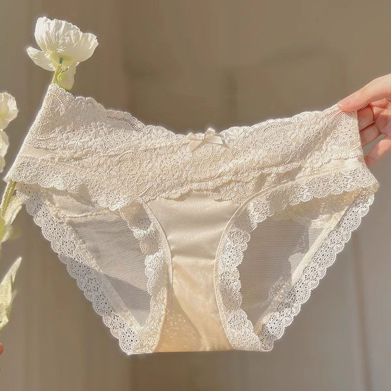 法式轻奢风少女性感蕾丝内裤女冬季薄款低腰提臀微透网纱三角裤头,女士内衣/男士内衣/家居服,女三角裤,淘宝优惠券,粉丝福利购,淘宝优惠卷
