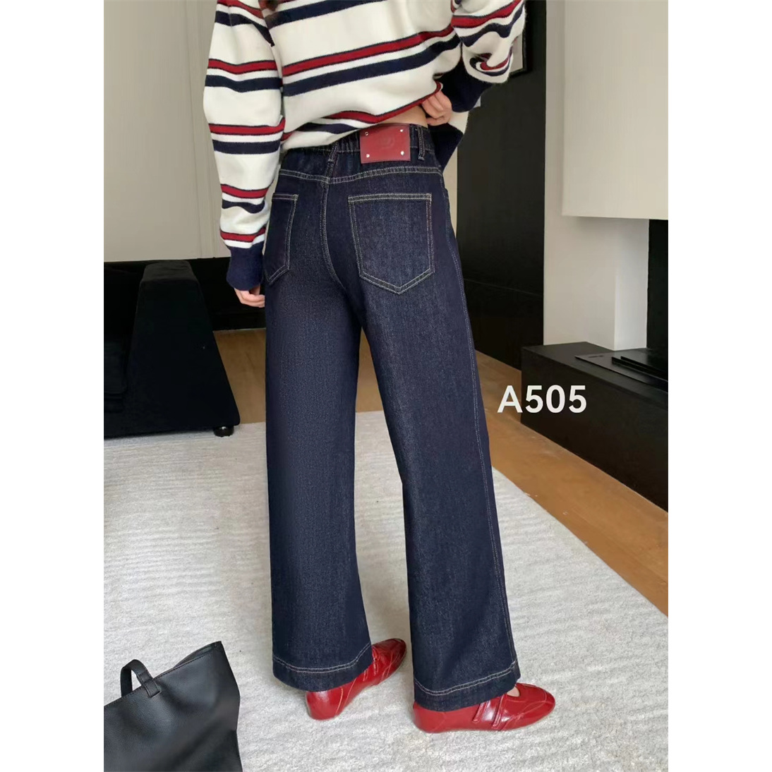 2025秋普洗牛仔裤窄版显瘦九分