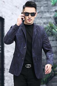 春秋款单西装男商务休闲免烫西服中青年便服上衣外套21069P105图片