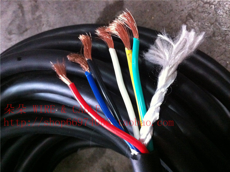 5平方电线电缆6芯线特软耐磨耐酸抗拉全铜丝