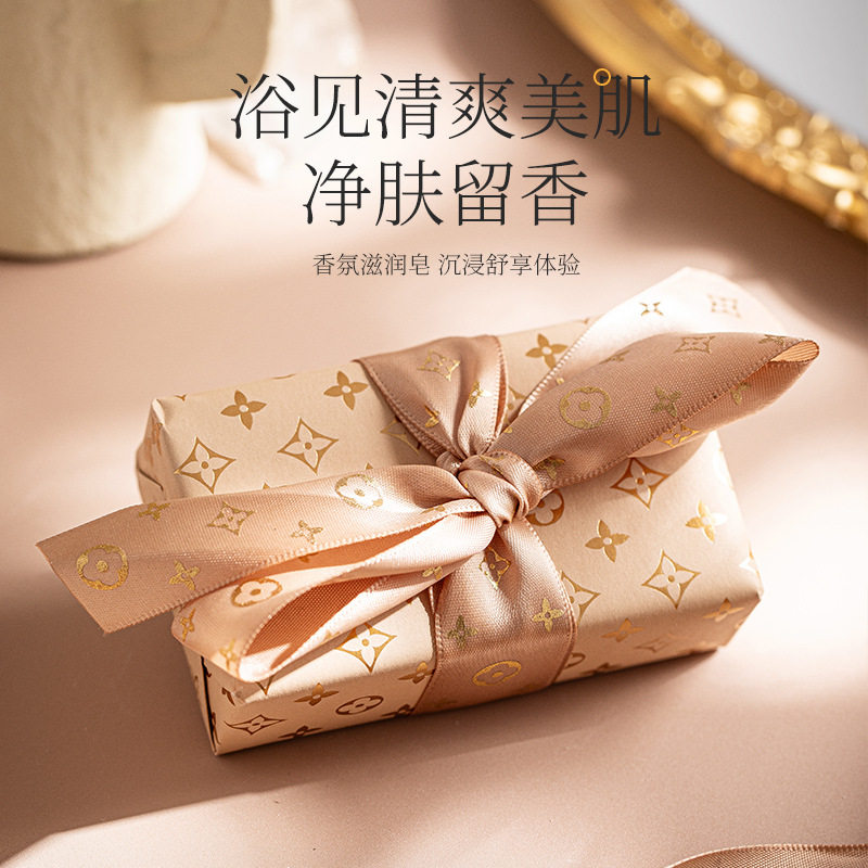 韩方莉手工香皂欧式新款伴手礼蝴蝶结高级L丝带礼物源头工厂