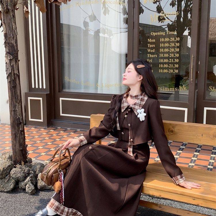 POLO领大码秋季显瘦通勤两件套