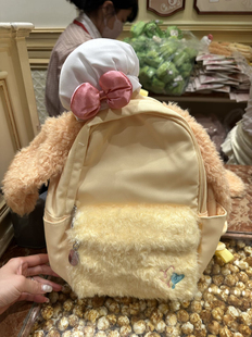 正品香港迪士尼春日贝儿玲娜贝儿可琦安饼饼大耳双肩包中号