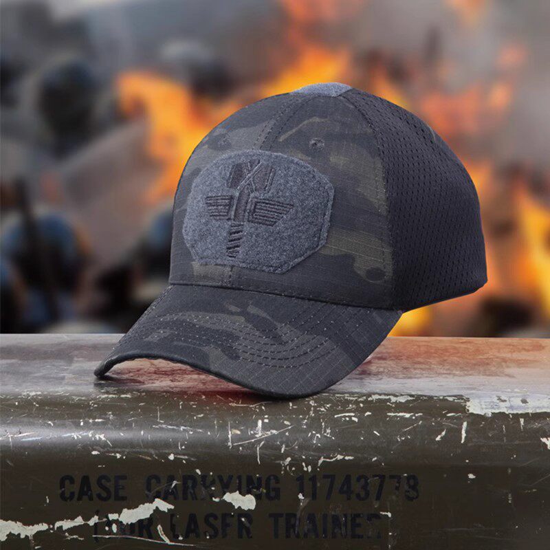 酋长新品摩羯迷彩战术棒球帽 透气运动网帽户外骑行防晒鸭舌帽