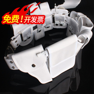 无贼WZJP硬质八合一八件套保安战术腰带装备训练执勤腰带白色