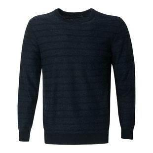 针织衫 LONDON 男士 伦敦雾专柜正品 圆领提花合身毛衣LW15KS227 FOG