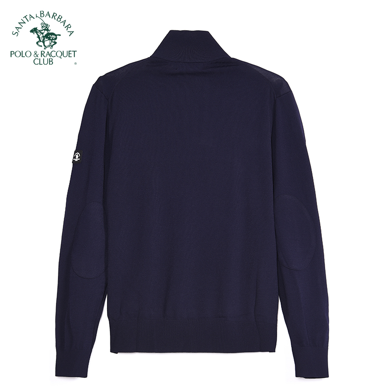 polo/圣大保罗专柜正品男士立领半拉链针织衫春秋款时尚线衣