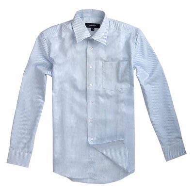 fog伦敦雾全棉竖条纹男士衬衫