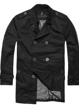 LONDON FOG/伦敦雾专柜正品男装斜纹双排扣男士风衣中款LS11WF111