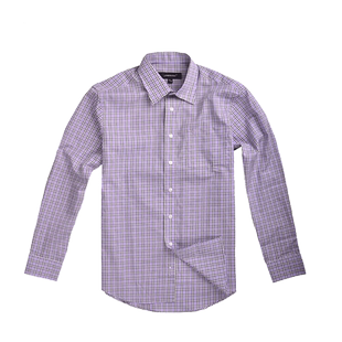 LONDON FOG伦敦雾专柜正品全棉格子男士长袖衬衫LS11WH007