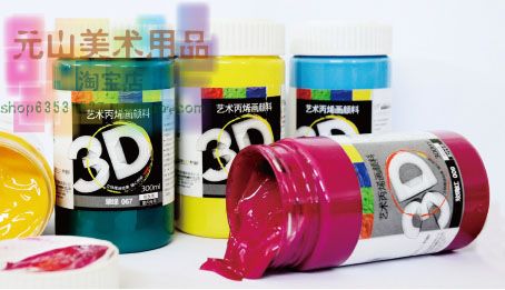 Äêµ×´ÙÏúÇàÖñ3D ±ûÏ©»ÑÕÁÏ 300ml ÊÊÓÃǽ»æ3D±Ú»Ç½»æÓÍ»²Ê»æ
