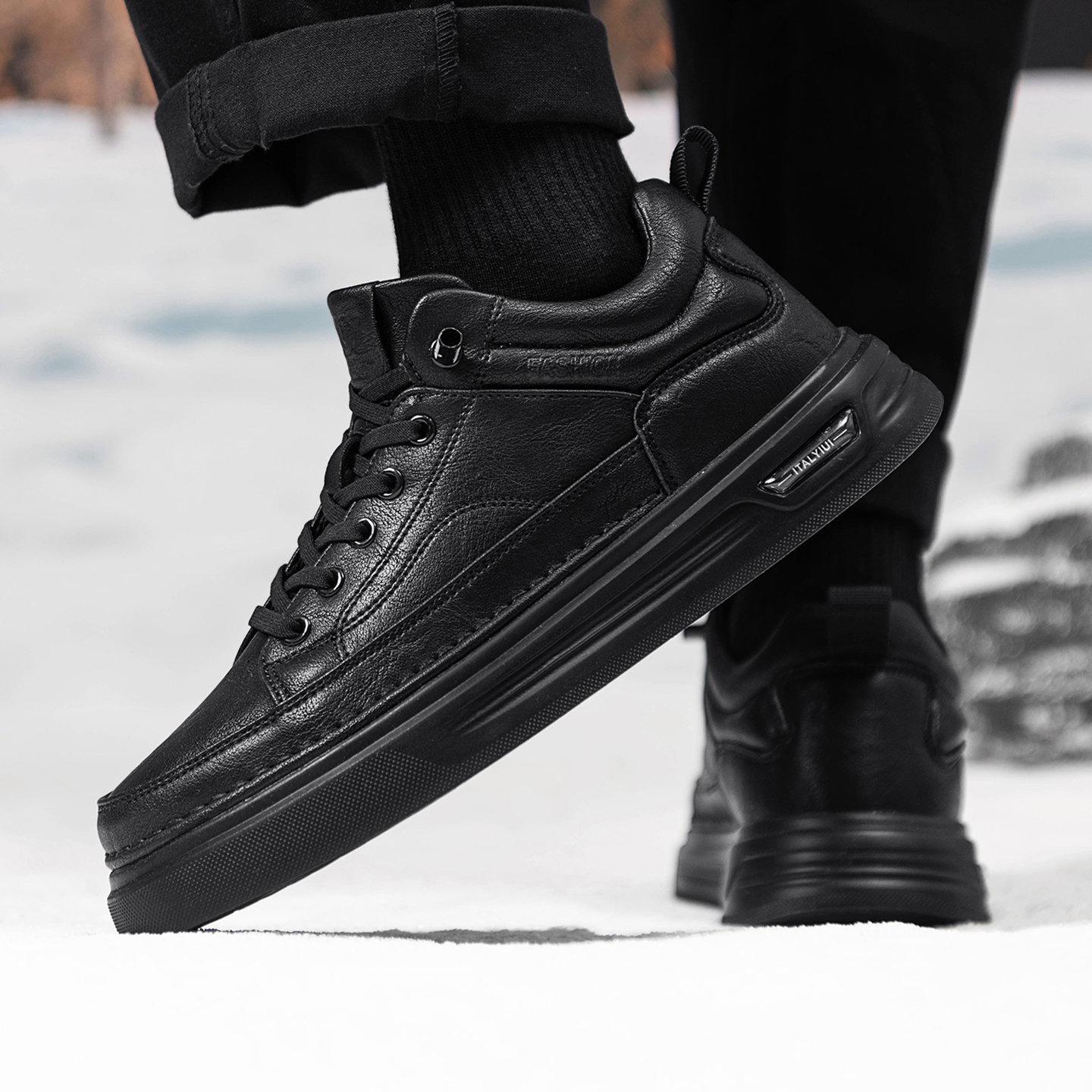 脚王KFT男鞋官方旗舰店真皮鞋正品运动鞋板鞋父亲休闲鞋小白鞋