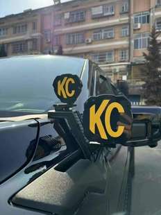 A柱探照灯雾灯 机盖射灯支架三代猛禽R 适用于 福特猛禽F150新款