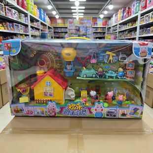 超大礼盒装 小猪度假乐园树屋房子玩一家四口过家儿童玩偶礼物 新款