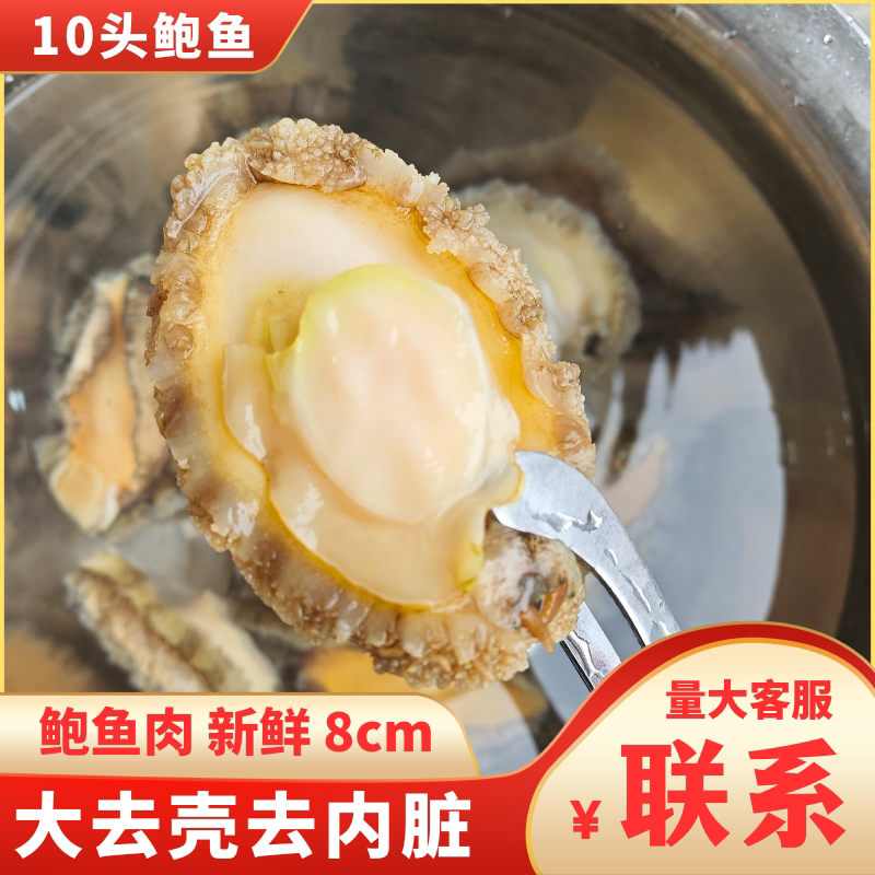 鲍鱼新鲜冷冻去壳去内脏鲍鱼肉海鲜水产商用批发会所酒楼餐饮包邮