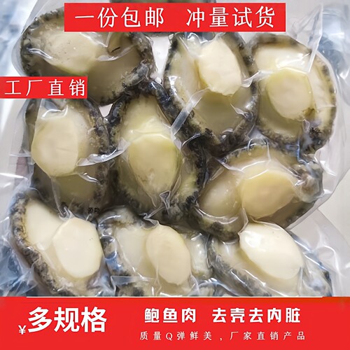 鲍鱼肉鲜活冷冻特大号去壳