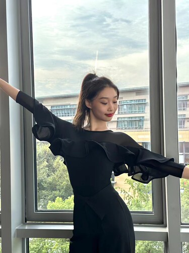 YHA舞服女士上衣摩登舞拉丁舞衣
