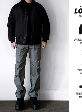 UMSSUSP 鸟家平替高街机能多口袋户外战术工装裤耐磨防水通勤长裤