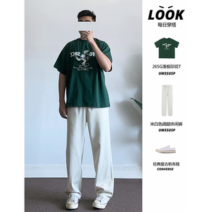 复古潮流长裤 高街轻柔透气天丝垂感牛仔直筒裤 2025SS美式 UMSSUSP