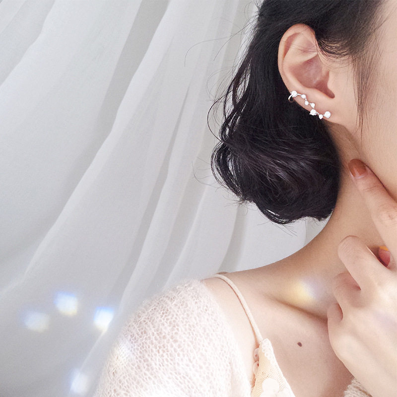 气质星星耳饰925纯银耳钉女韩国