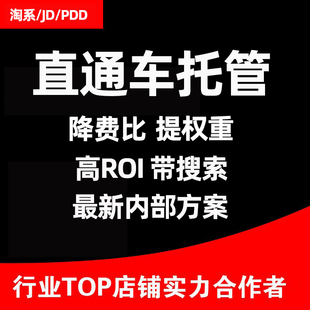 直通车托管优化人工推广爆款车手包月电商视频教程2025网店代运营
