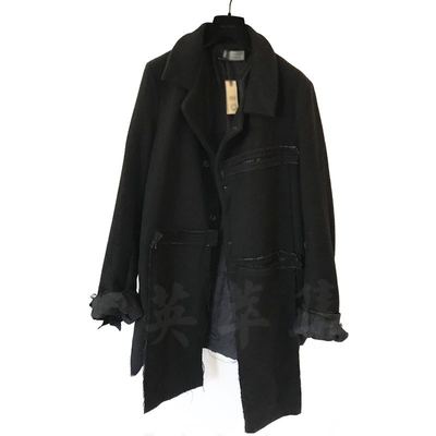 男款毛边立体解构口袋风衣定制