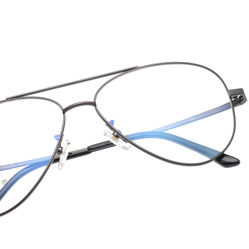 新款双梁蛤蟆镜纯钛眼镜框男女款时尚大框眼镜架防蓝光近视眼睛架