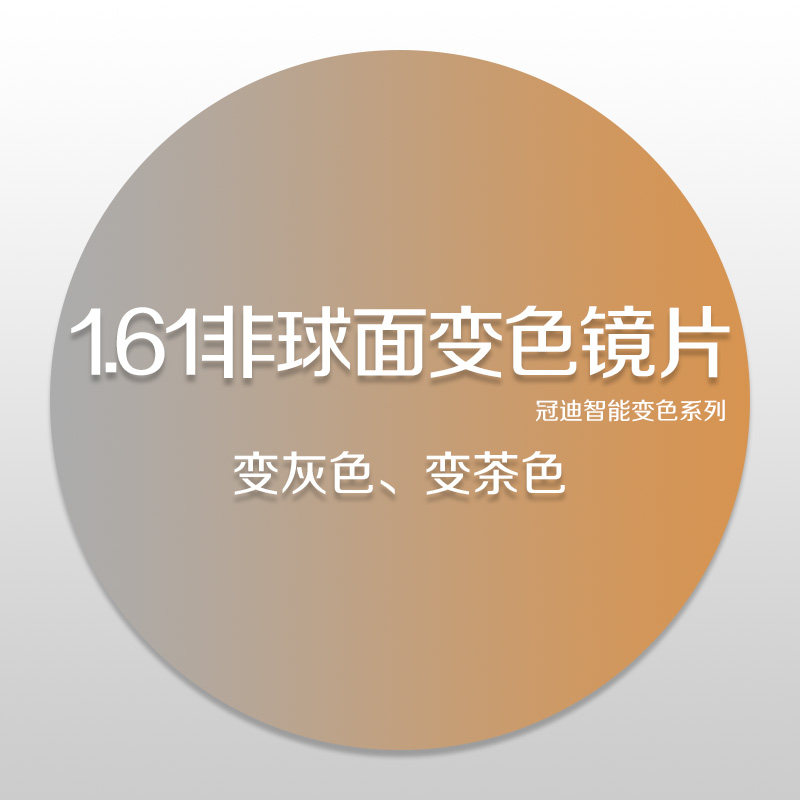非球面变茶色绿膜眼睛树脂镜片