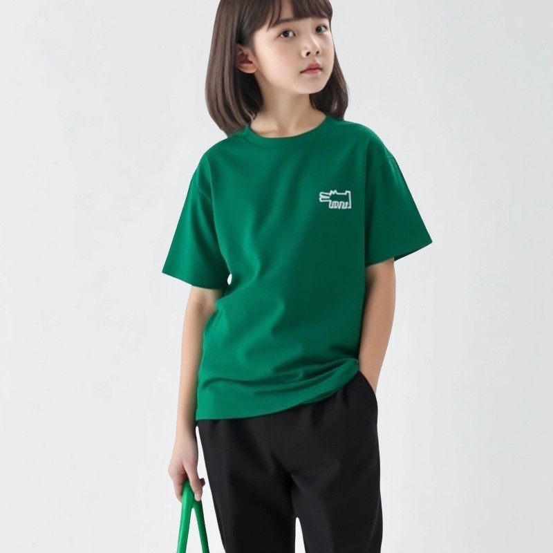Umiqio/U家童装男女童卡通印花短袖T恤凯斯哈林471243/471241
