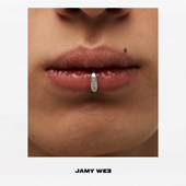 925银镀白金镶锆石简约个性 JAMY WEE原创设计 多样佩戴唇环耳夹