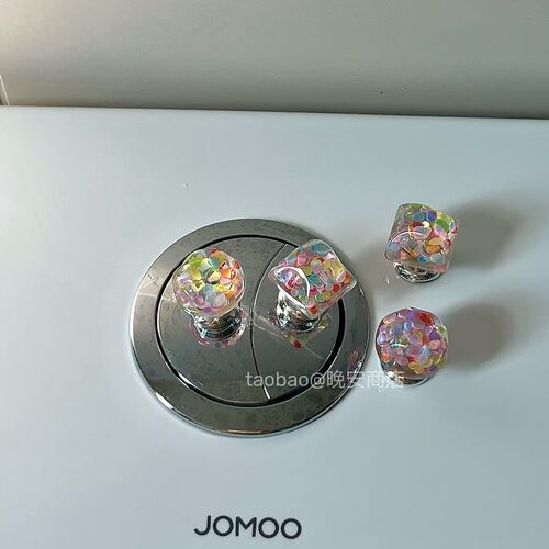 ins亮片马桶按压器按钮长指甲美甲专用卫生间冲水开关辅助提盖器