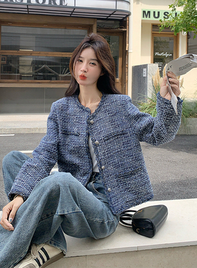 有货 25秋季新品主推粗花呢夹克小香风外套2C285-2867-P165-K238