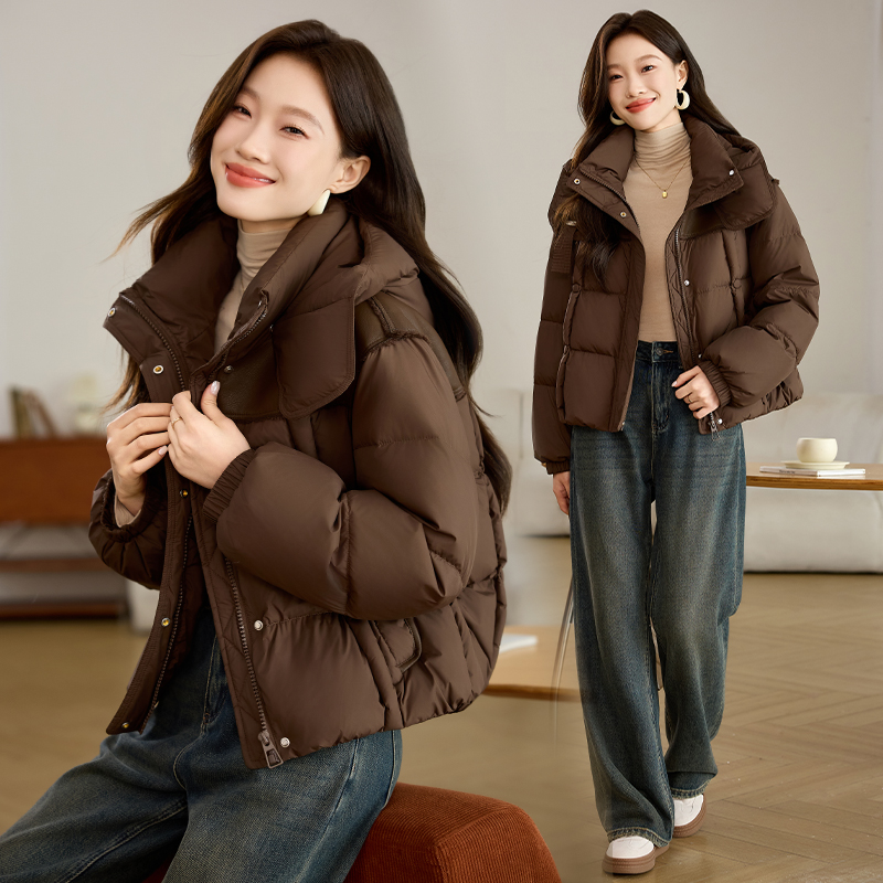 衣珂纱朗-2D044-现货冬装25新羽绒服外套保暖休闲羽绒服