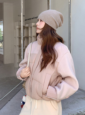 爆款 冬季90绒拼接短款羽绒服2C098-8652P255K378