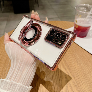 磁吸支架适用于三星Galaxy Note20 Ultra手机壳简约note20全包镜头膜s24ultra气囊防摔保护套s25u护镜s22+壳