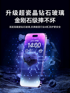 秒贴无尘仓适用苹果15promax钢化膜iphone16pro抗摔14全屏保护17pro防窥膜air超清13防偷窥11防爆xsmax防尘网
