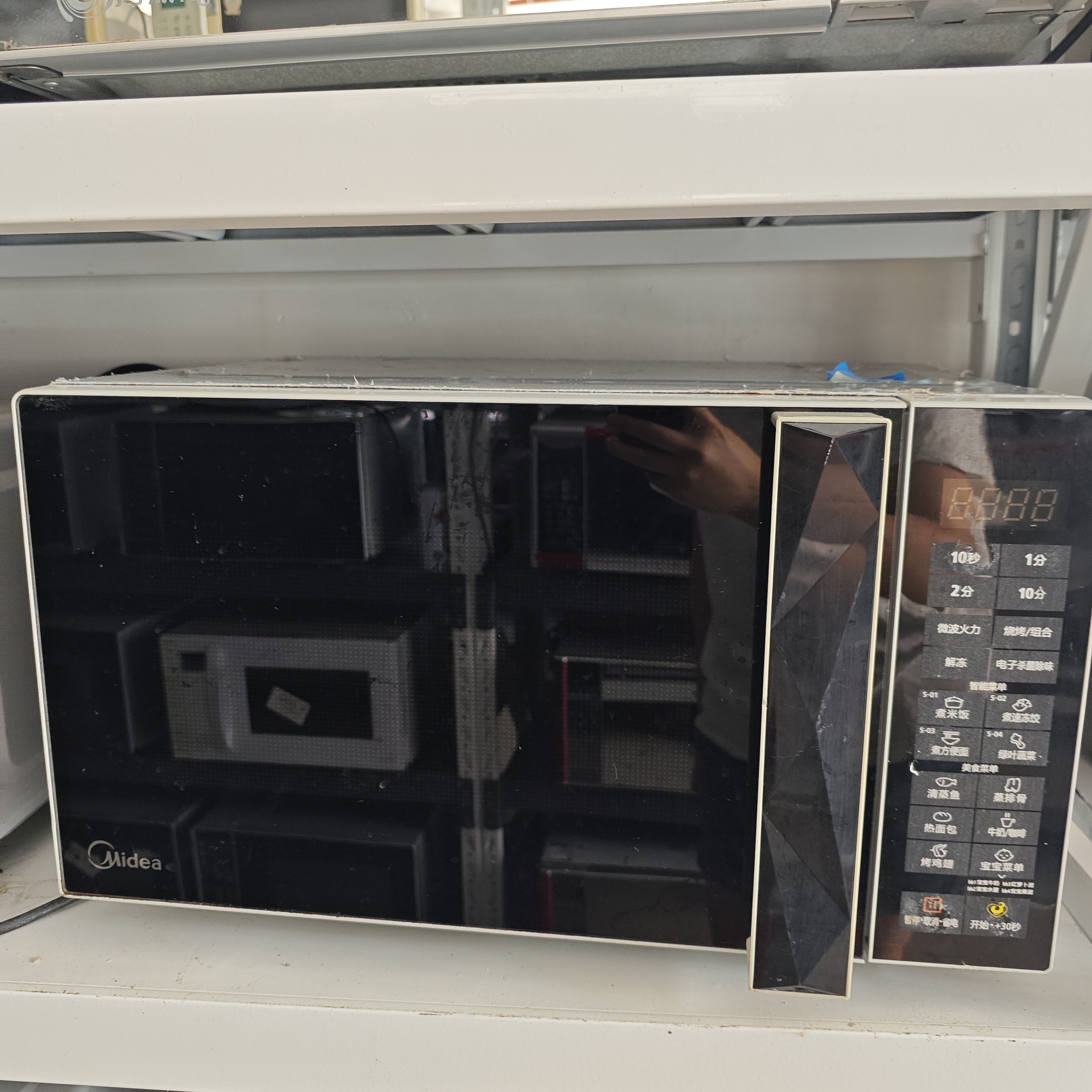 二手家用美的微波炉型号M3-L233B微烤一体机