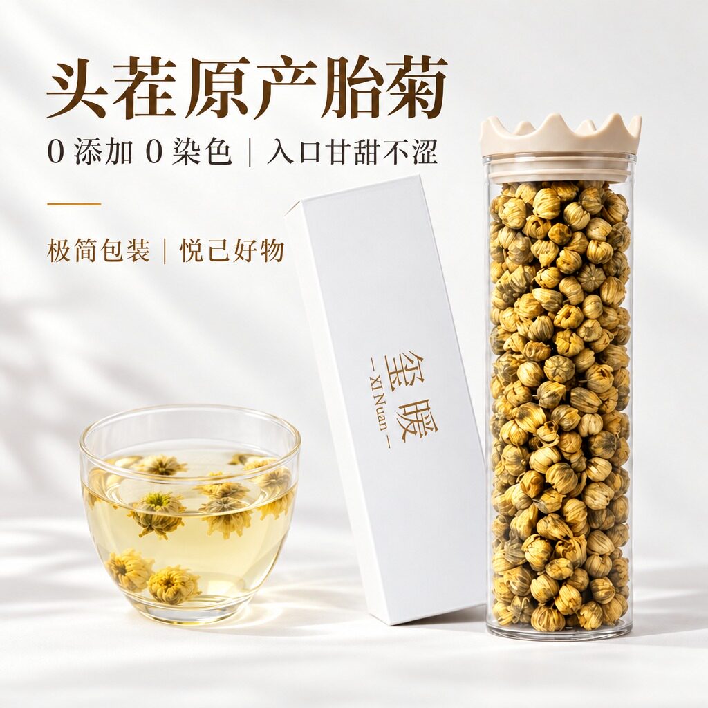 胎菊正品官方旗舰店桐乡无硫熏泡茶专用新花浙江搭配决明子胖大海