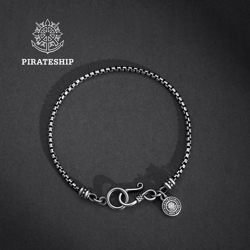 海盗船简约手链女素链小众设计