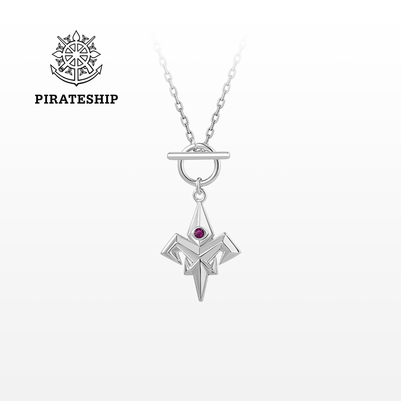 海盗船银饰北极星项链