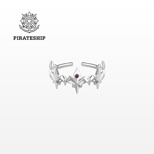 海盗船银饰北极星戒指