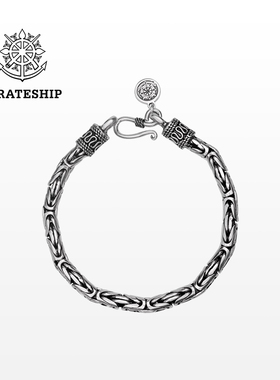 海盗船银饰品银手链男士925银情侣礼物轻奢小众品牌ins小众设计