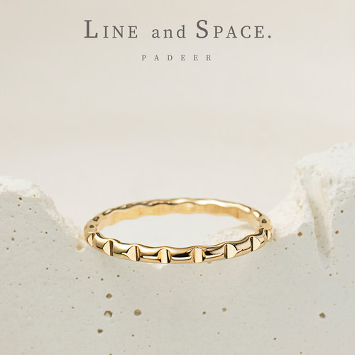 14K包金錾刻猫眼夹心糖果戒指女食指 欧美小众设计高级感尾戒小指